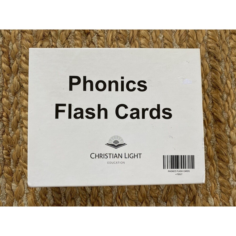 Christian Light Education Phonics Flash Cards 78 Double Sided Cards Reading LA